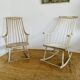 Paire de fauteuils à bascule vintage par Lena Larsson