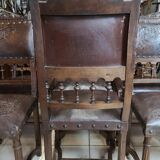 Lot of 6 chairs Henri II