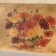Painting the bouquet of vintage dahlias signed Blanchard