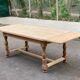 Table à manger de ferme extensible rénovée en chêne 20ème 170-250cm