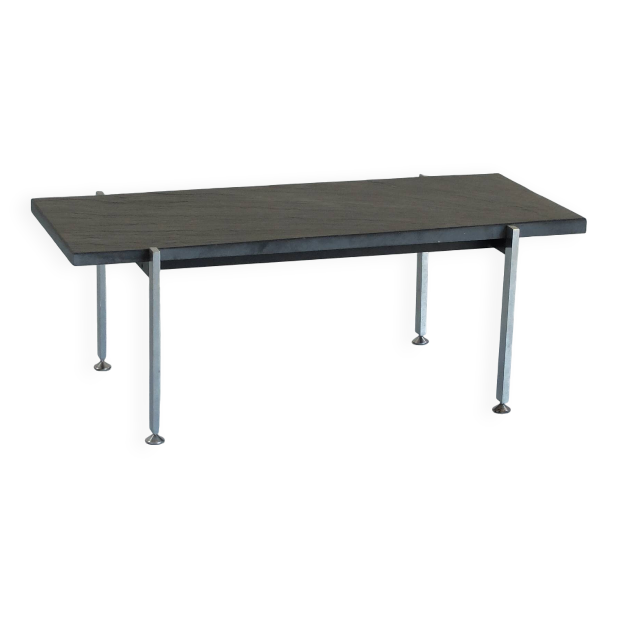 Slate stone coffee table France 1950