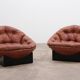 Lounge Set in Cognac color by Illum Wikkelsø for Ryesberg Møbler, 1970