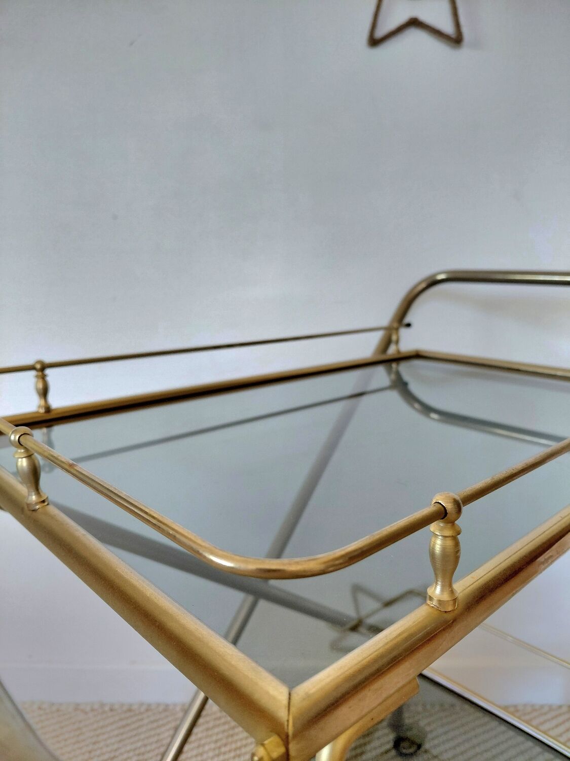 Desserte de bar pliante "Hollywood Regency"-Design Italien