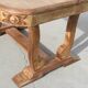 Art Deco table, cradle foot, opening, up to 18 people