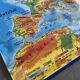Vintage school map Europe