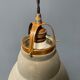 Old mercury glass hanging lamp with brass fixture