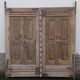 Large old double wooden door