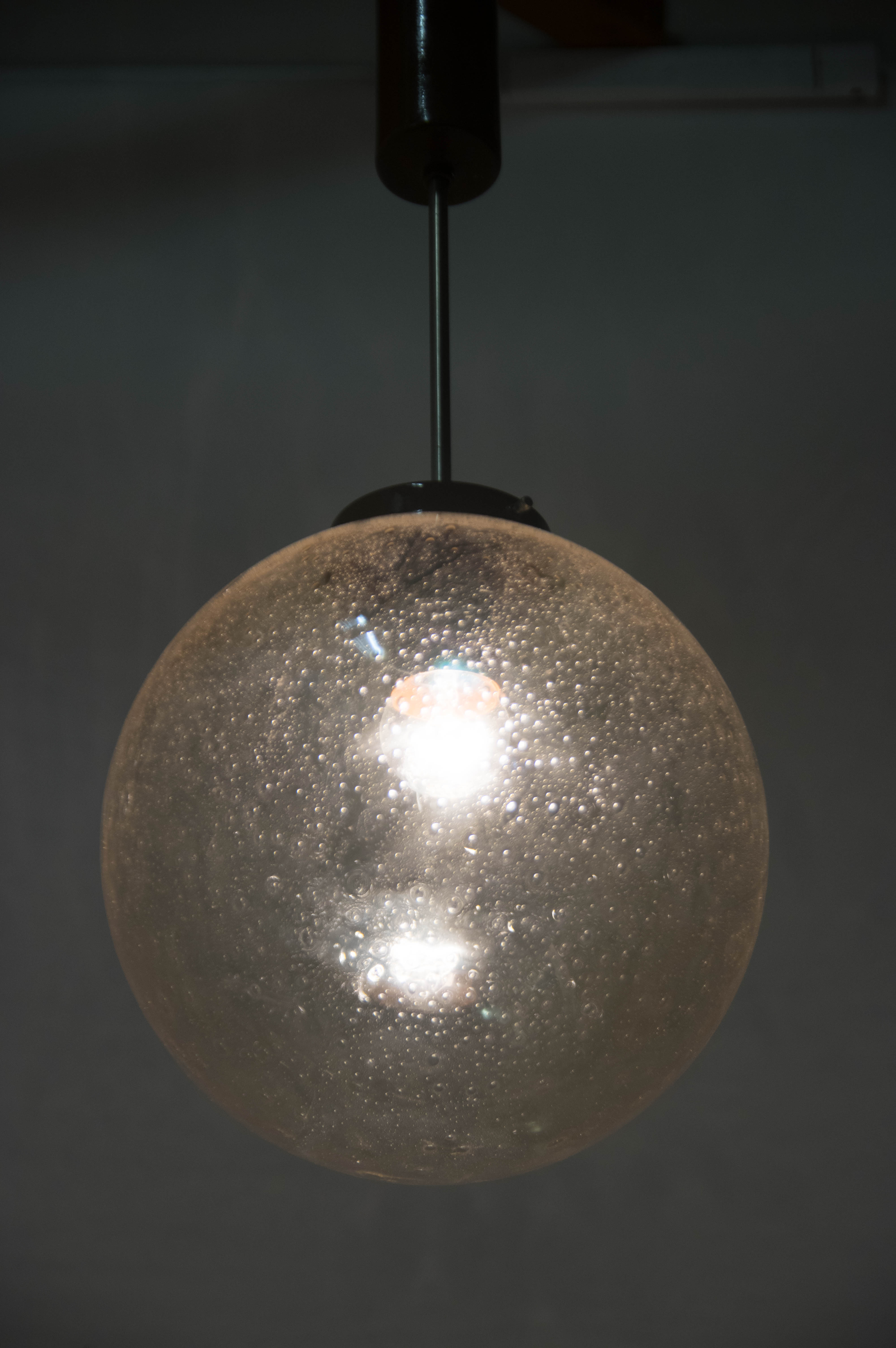 Mid-Century Blown Glass Pendant, 1970s, Five Items Available
