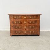 Marquetry commode from the Louis XIV period, early 18th century, Portugal.