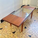Coffee table Gplan teak & glass