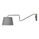 Danish Brass Swing Arm Wall Lamp, 1950s