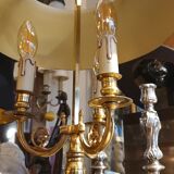 Hot lamp 3 golden metal lights