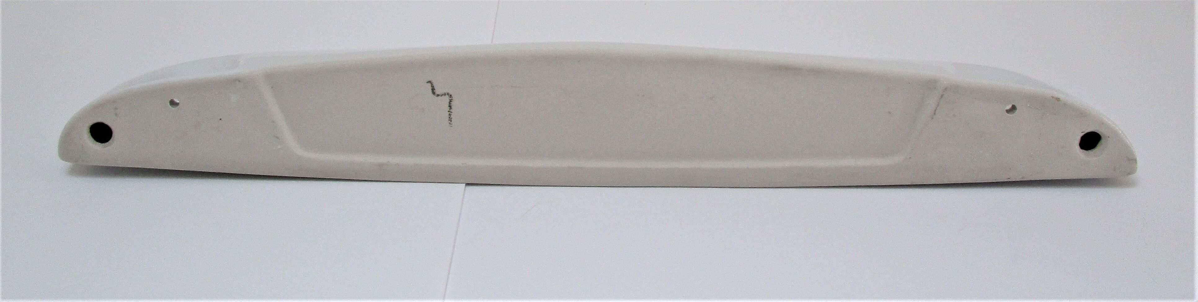 Vintage white enamelled ceramic wall shelf