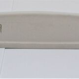 Vintage white enamelled ceramic wall shelf