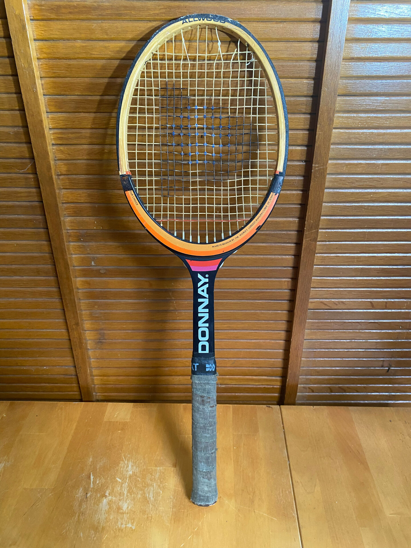 Vintage donnay bjorn borg tennis racket wood + case