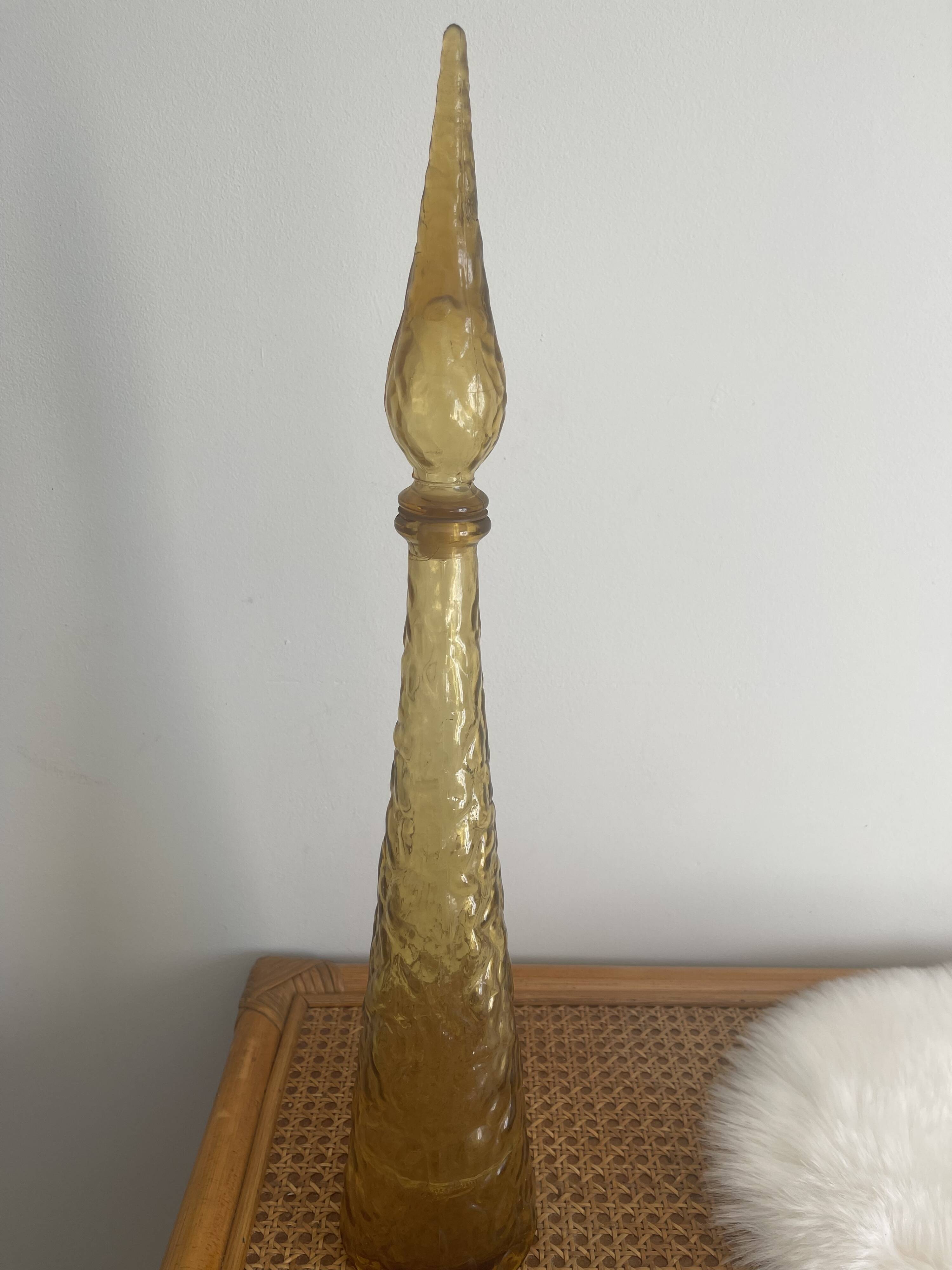 Italian glass carafe from Epoli