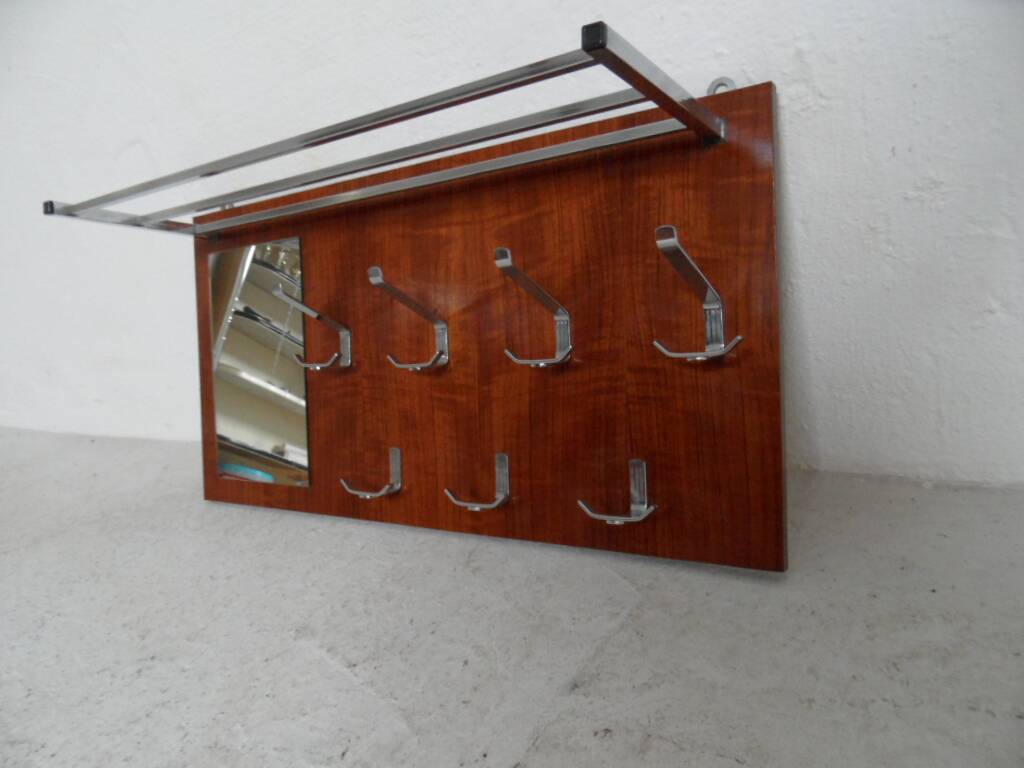 Porte-manteau suspendu vintage du milieu du siècle