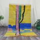 Handwoven natural wool rug, size 1.5/2.5 m.