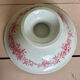 Magnificent antique compote fine porcelain with pink floral decoration.
