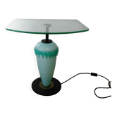 Lampe guéridon en verre de Murano Italie