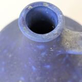 Mid-Century blue Klein vase Heyne ceramics, Germany, 1960s