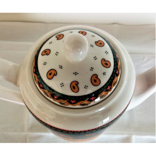 Coffee service decorated by Genevieve Lethu, carpentras model 1994 | Selency