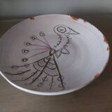 Ceramic dish decor bird