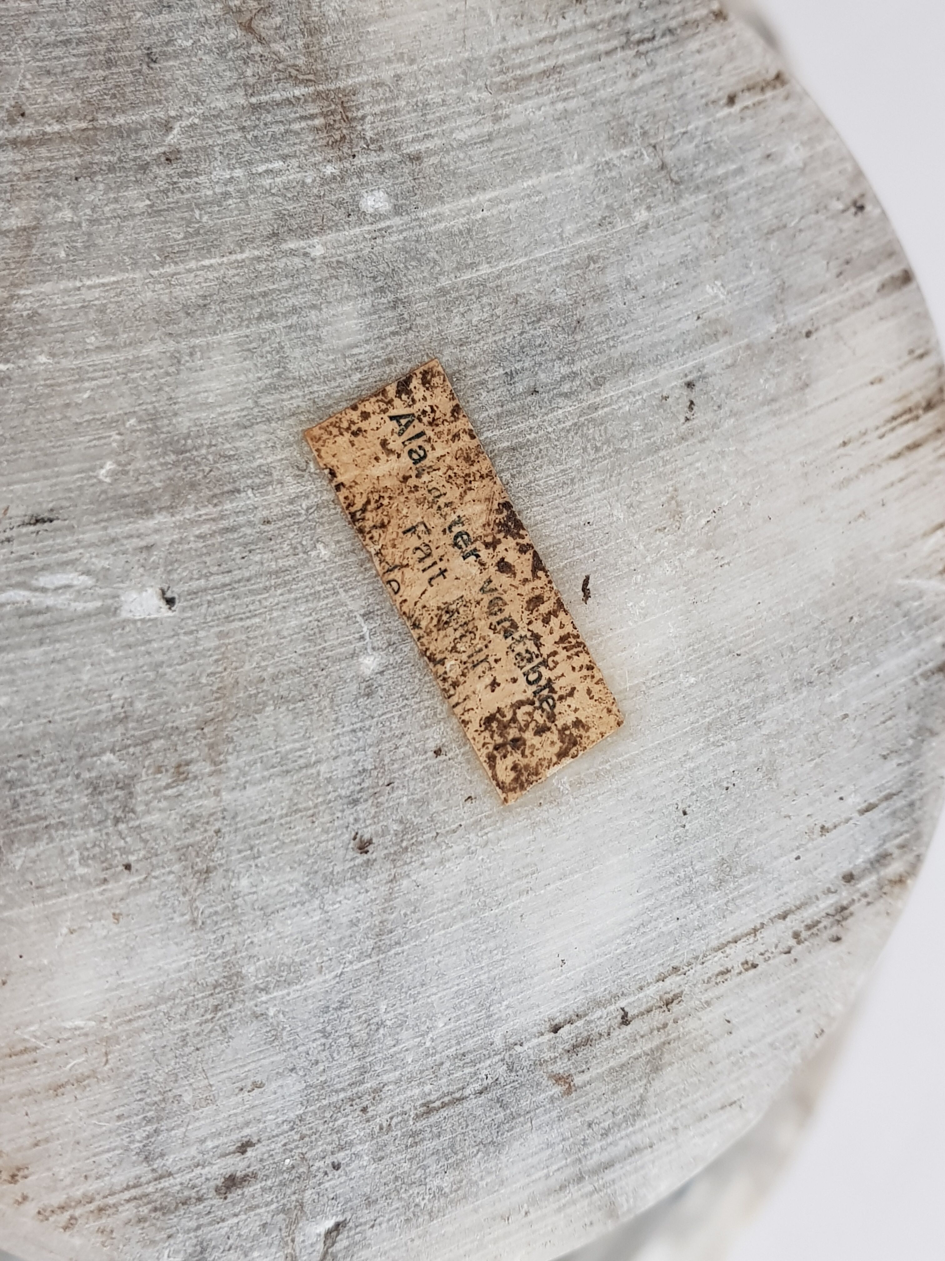 Compotier or alabaster fruit cup