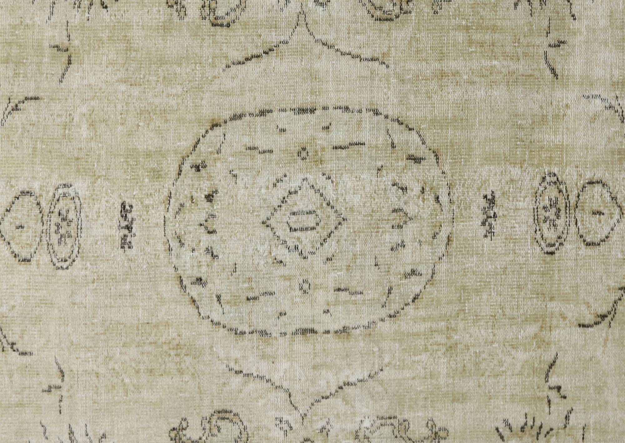 Turkish Anatolian Handmade Vintage Rug 253 cm x 175 cm