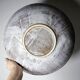Large ceramic art bowl from the 50s-60s, vintage wall decoration or fruit bowl.