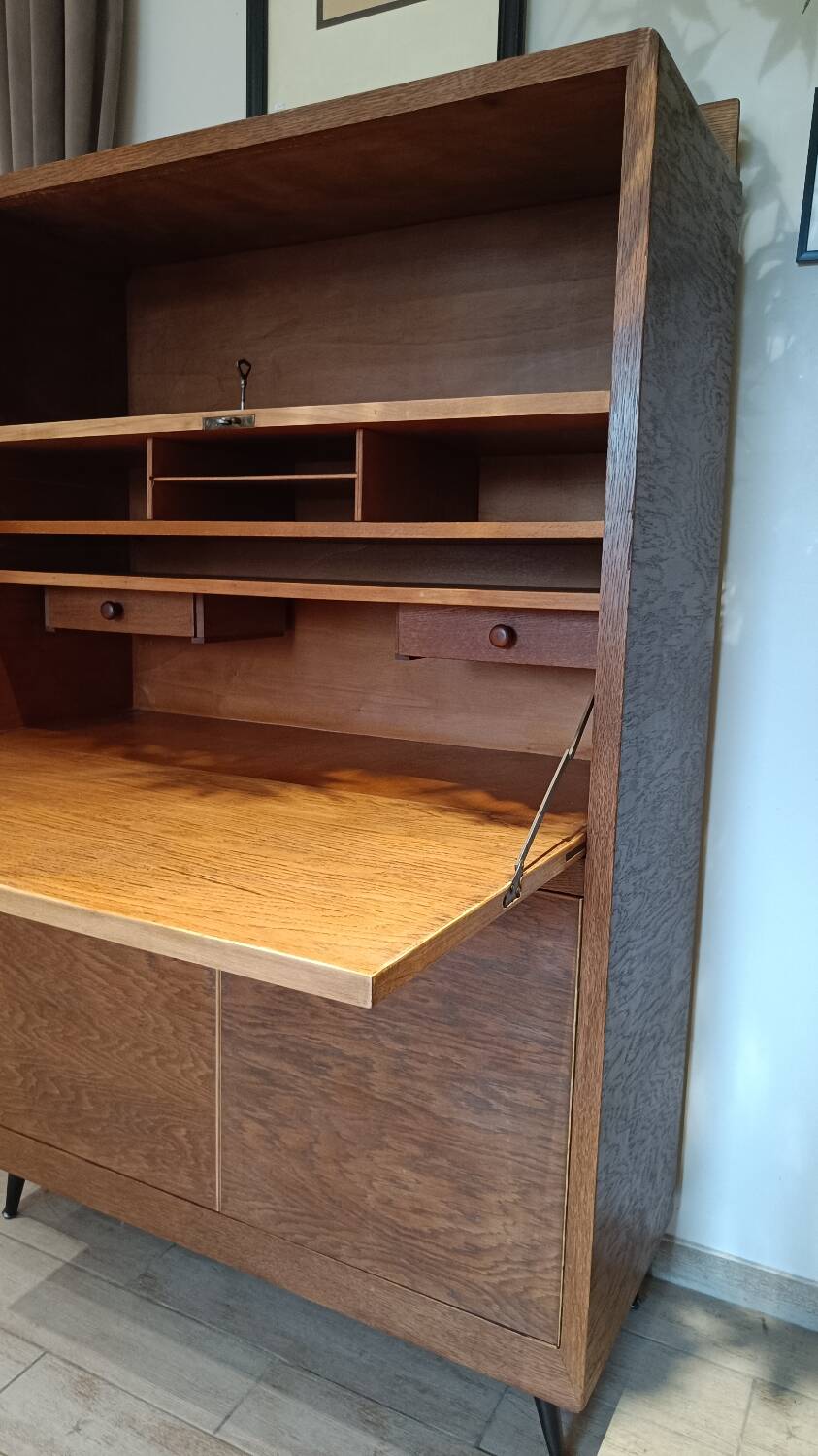Secretary desk Amsterdam School Art Deco signed Eshuis & Co.