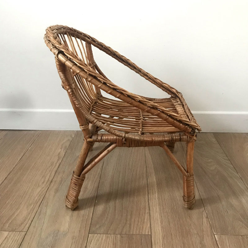 Fauteuil enfant osier