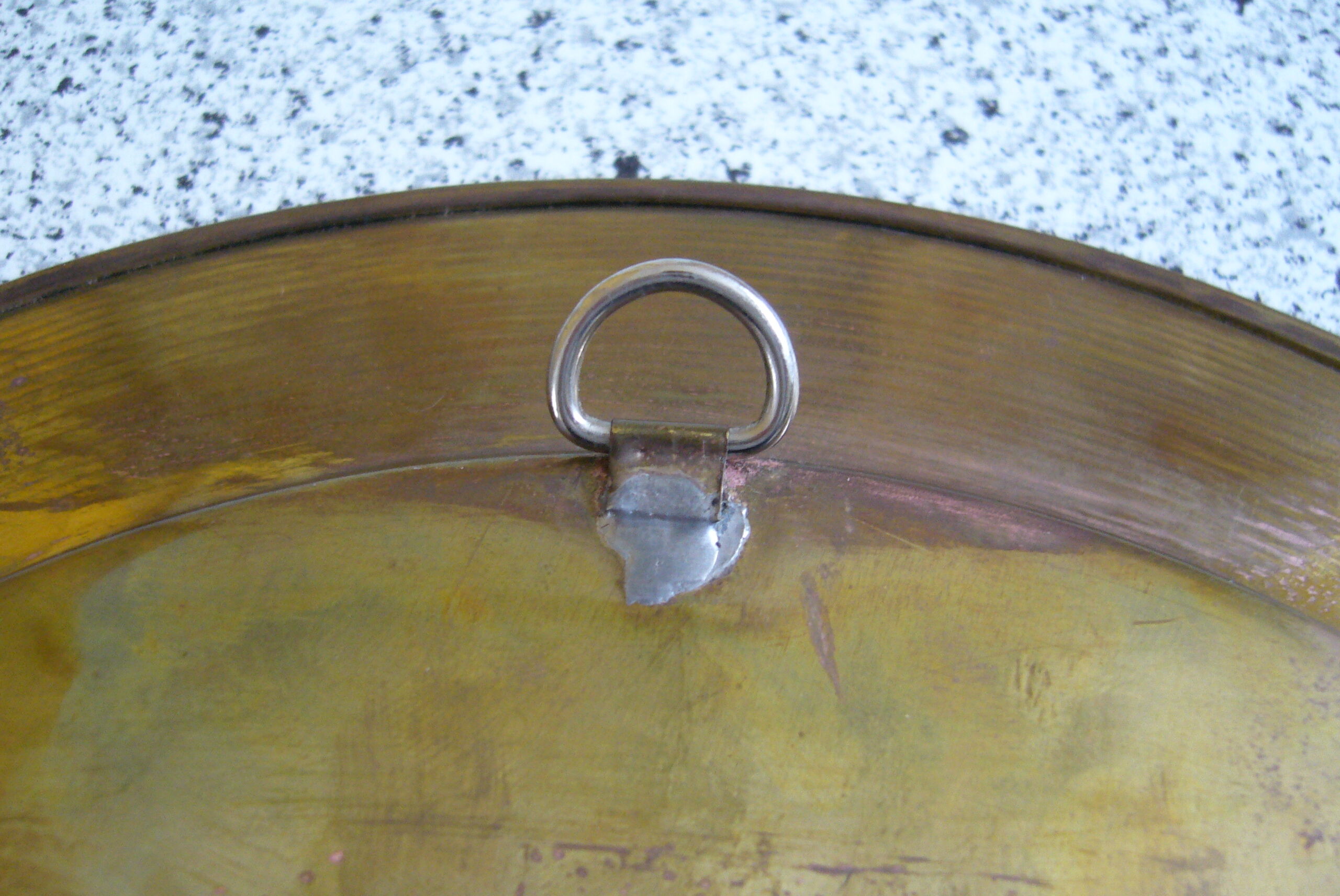 Oriental style chiseled metal plate