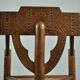 Pair of vintage antique Scandinavian oak Monk chairs, Sweden 1950s