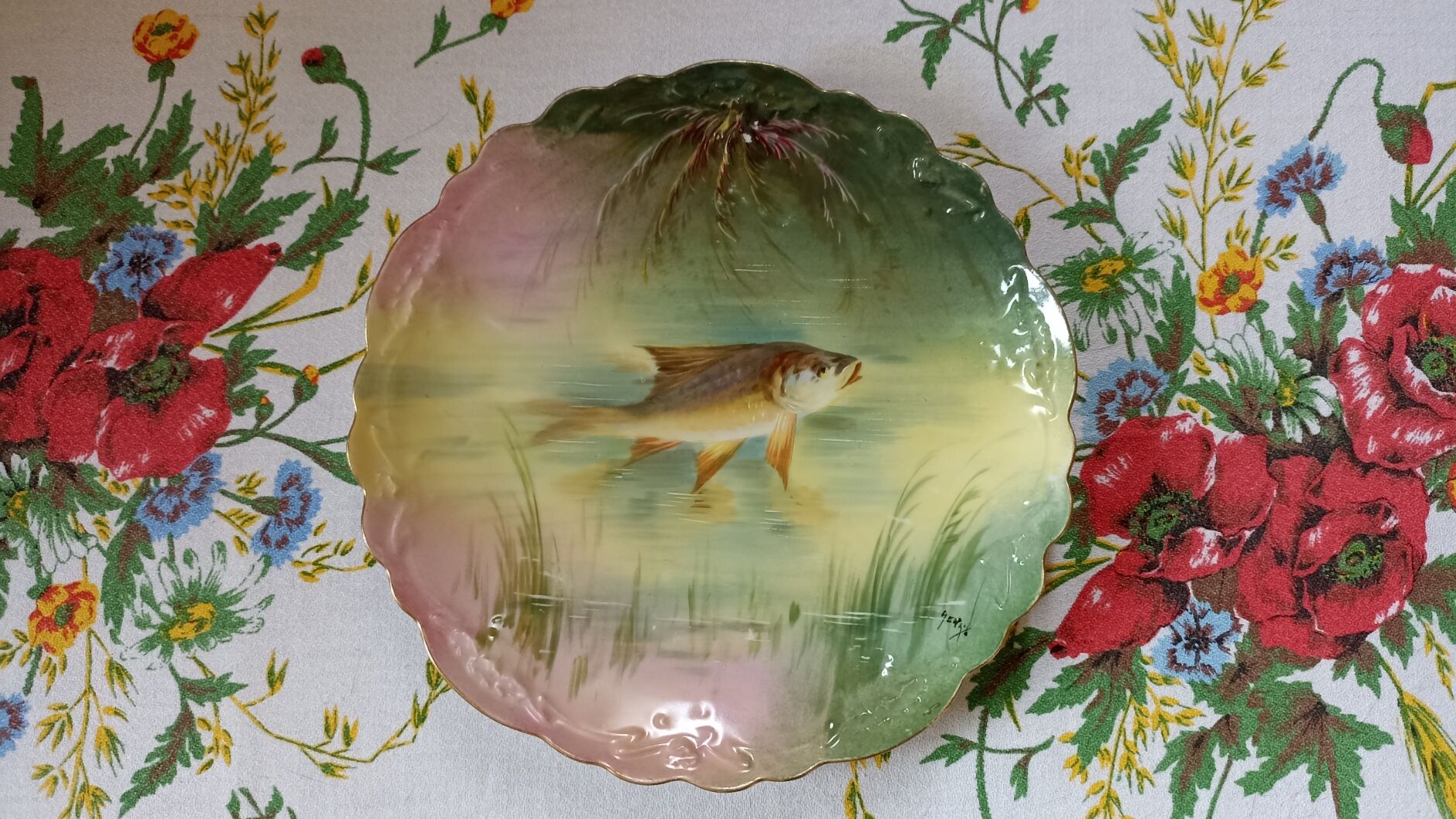 Plate n°1 - Balleroy, Mandavy and de Mavaleix 1904-1908 - fish -