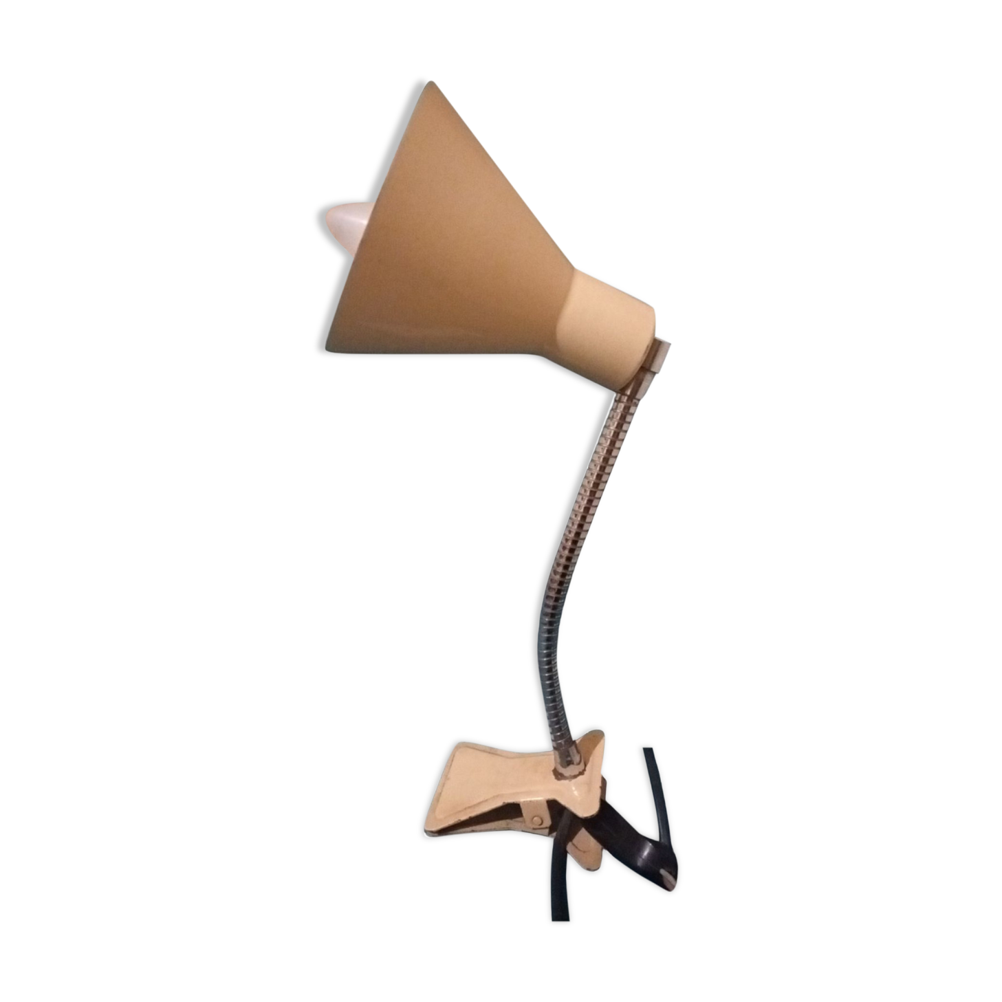 Vintage clip-on desk lamp