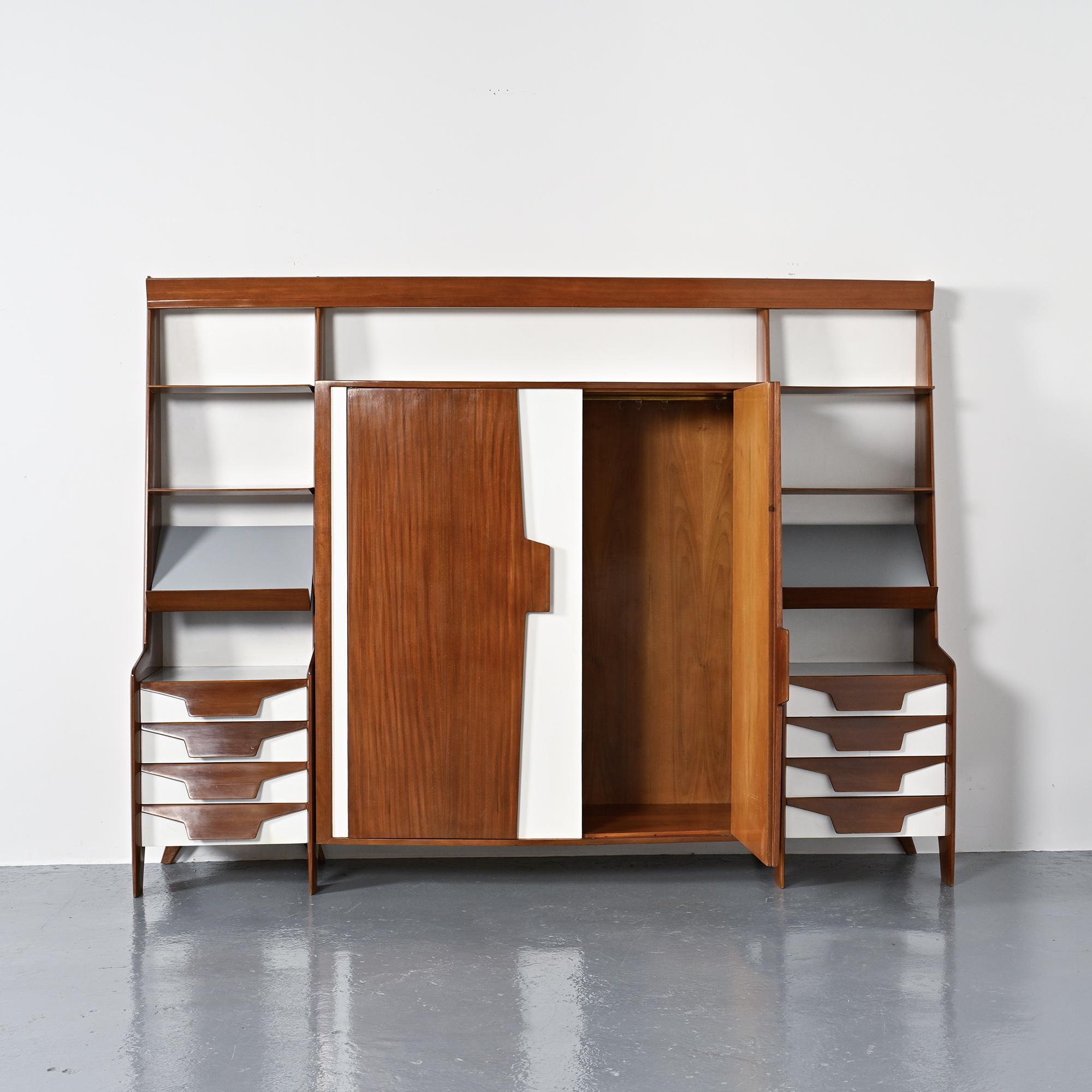 Wall unit by Gio Ponti for Prod. Italia, 1950s