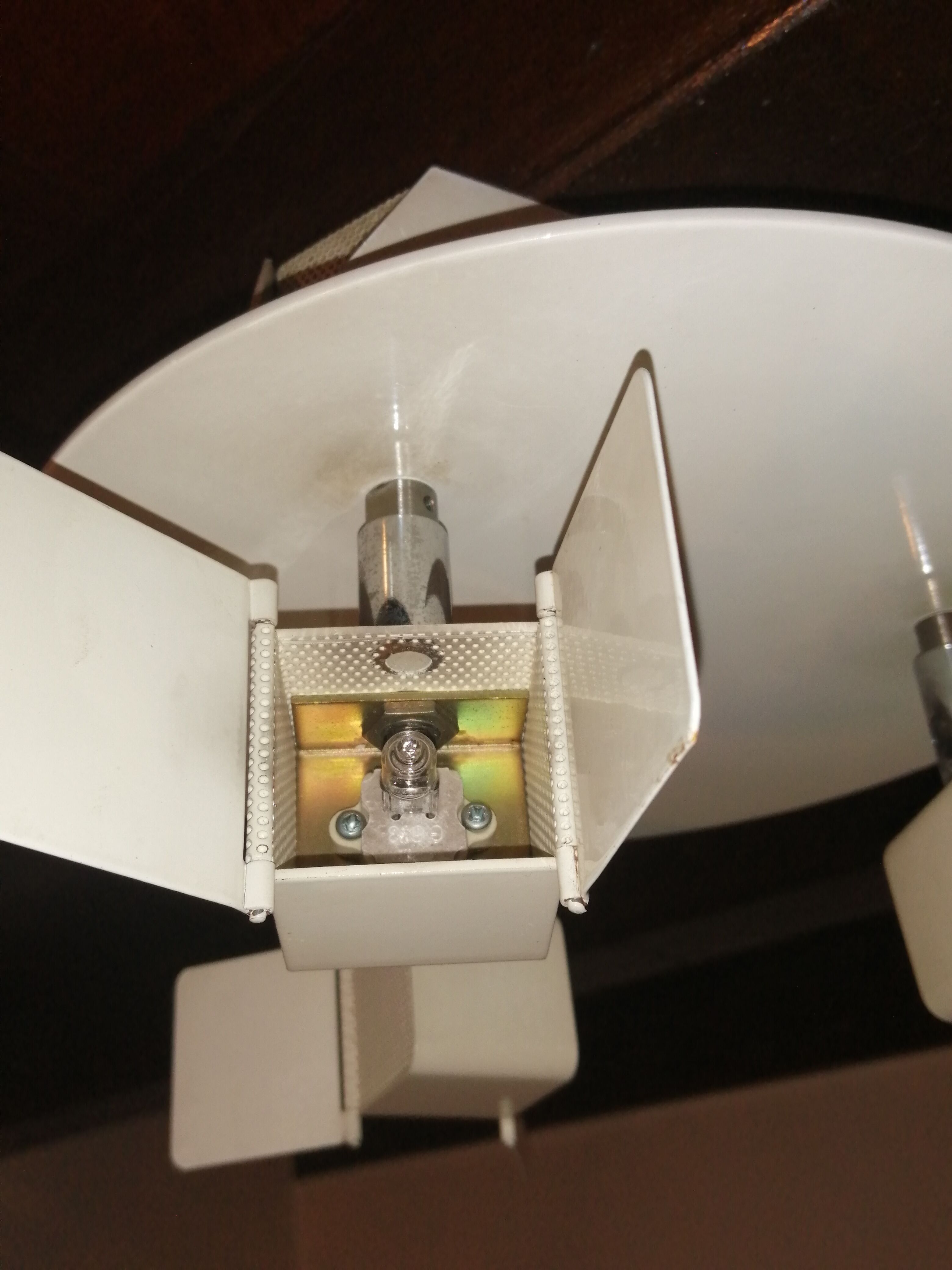 Ceiling lamp 3 adjustable metal lamps vintage 1980