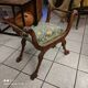 Fauteuil Dagobert curule en noyer