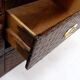 Vintage coastal woven rattan chest of drawers