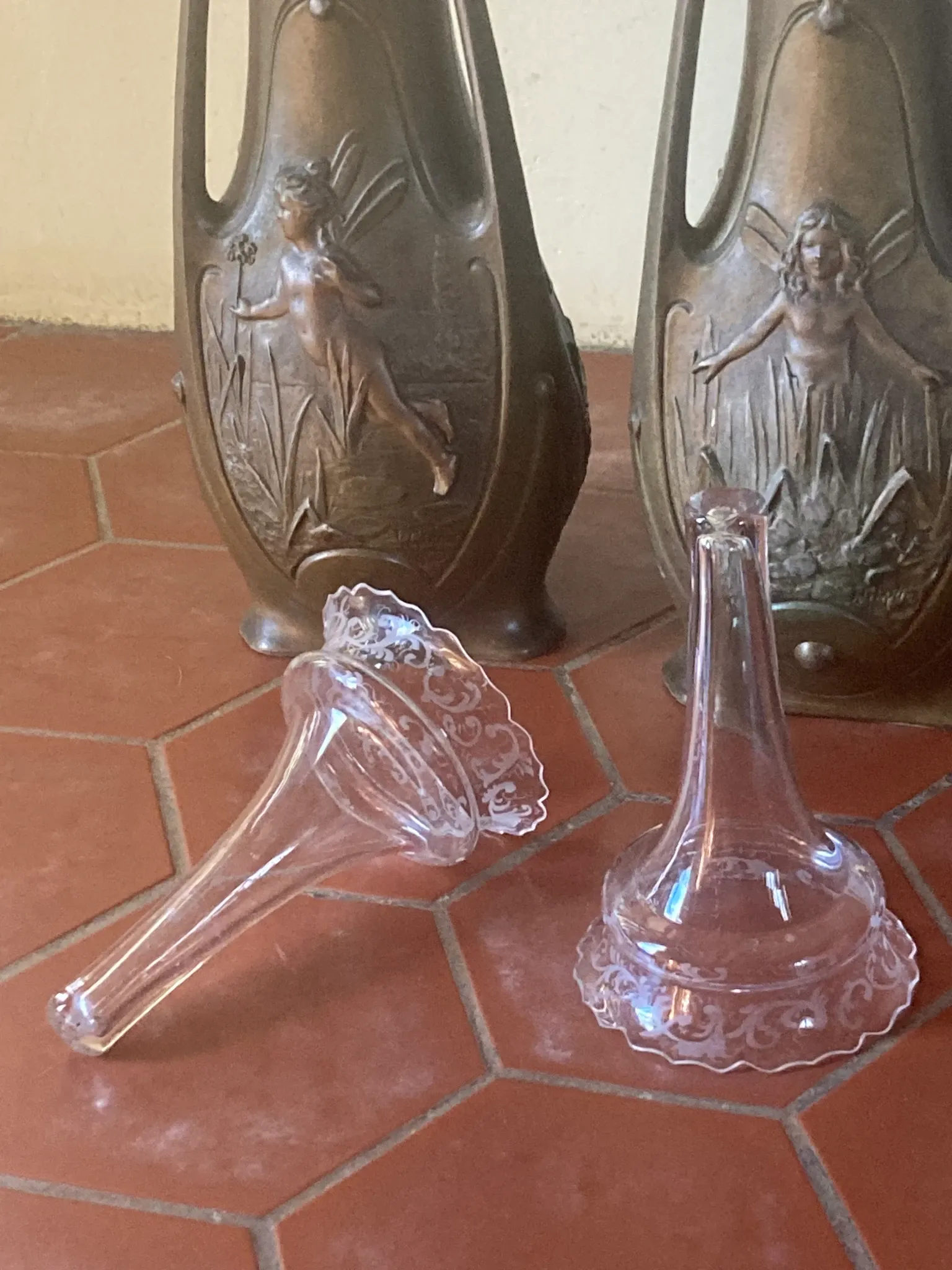 Pair of Art Nouveau vases by Jean Garnier