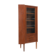 Armoire d’angle vintage danoise en teck et verre