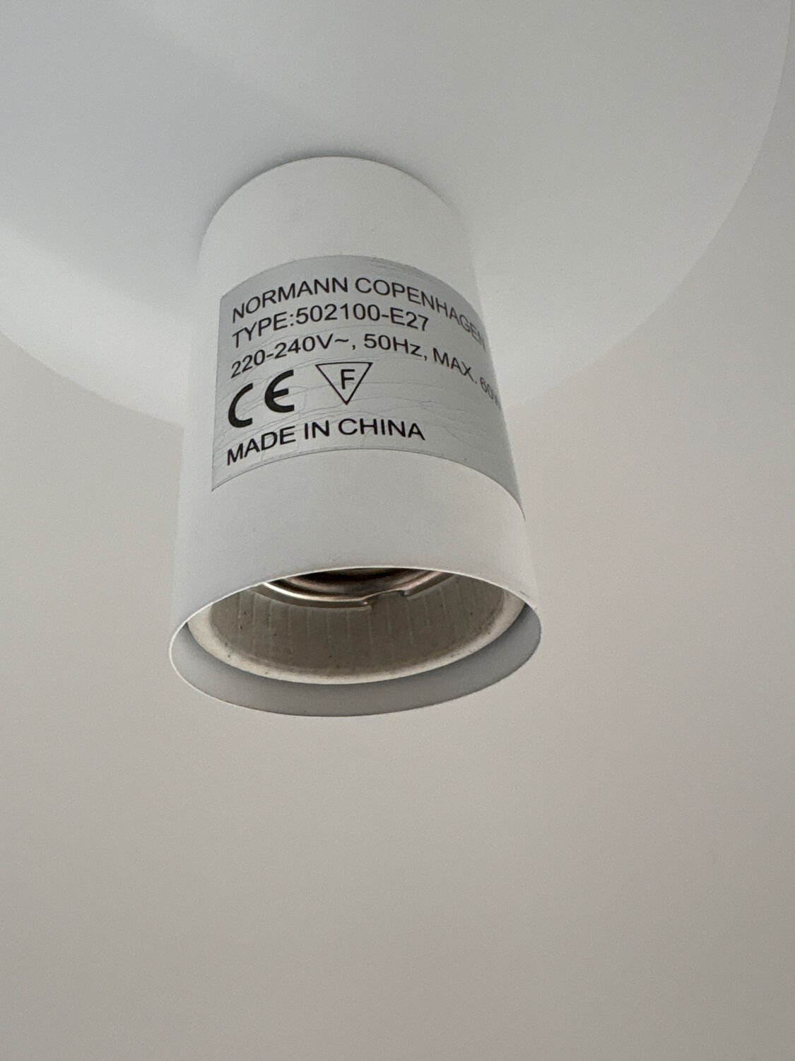 Suspension Normann Copenhagen Bell metal beige / Small Ø 35 cm