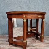 Half-moon empire mahogany console circa 1900