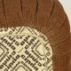 Pouf / footrest Annie Hiéronimus – Cinna – Brown corduroy