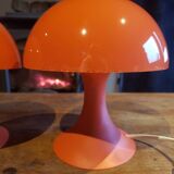 Pair of mushroom lamps