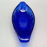 6 vintage LUMINARC France cobalt blue ice cream cups, "gourmet" model