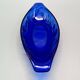 6 vintage LUMINARC France cobalt blue ice cream cups, "gourmet" model