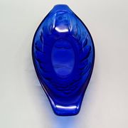 6 vintage LUMINARC France cobalt blue ice cream cups, "gourmet" model