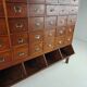 Early 20th century oak apothecary cabinet with 42 drawers